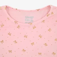 Sleep On It Little & Big Kid Girls Velour Crew Neck Long Sleeve 3-pc. Pajama Sets