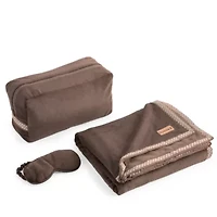 Bearpaw Coco Plush 3-pc.  Throw Travel Set