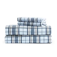 North Pole Trading Co. Printed Cotton Flannel Sheet Set