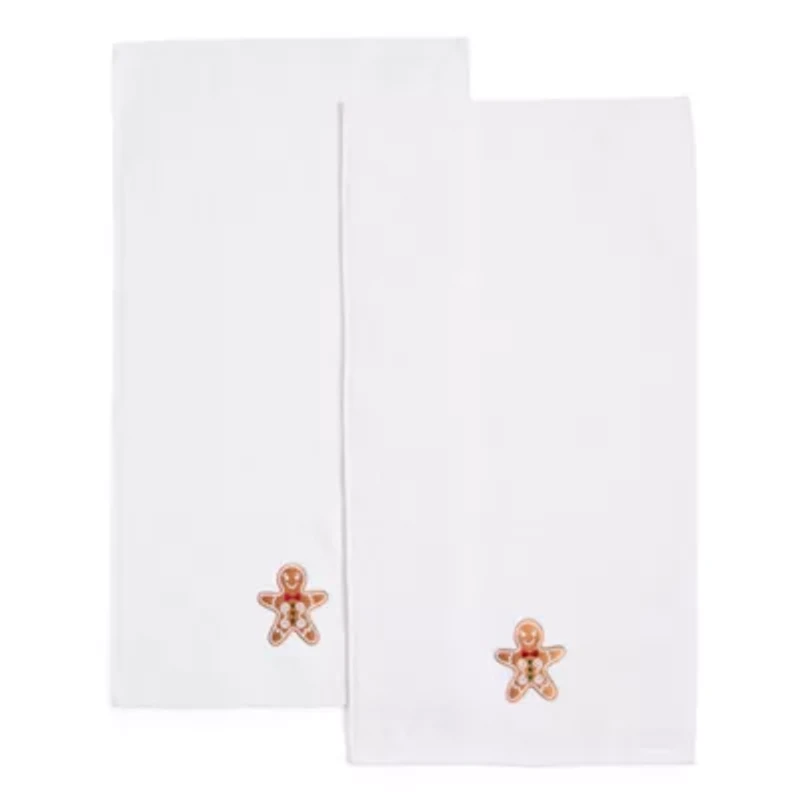 Avanti Gingerbread 2-pc. Embellished Hand Towel