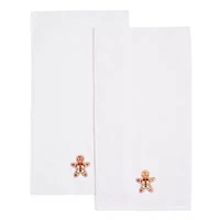 Avanti Gingerbread 2-pc. Embellished Hand Towel