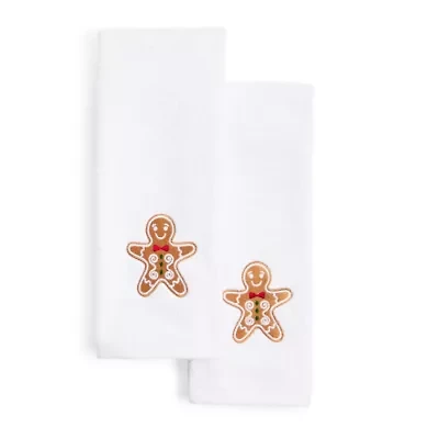 Avanti Gingerbread 2-pc. Embellished Hand Towel