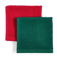 North Pole Trading Co. Holiday Stripe 4-pc. Dish Cloth Set