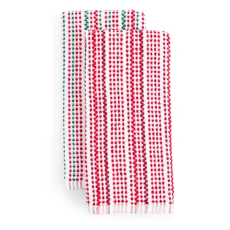 North Pole Trading Co. Holiday Stripe 4-pc. Kitchen Towel Set