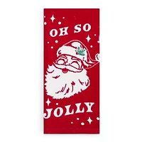 North Pole Trading Co. Jolly Santa 2-pc. Kitchen Towel Set