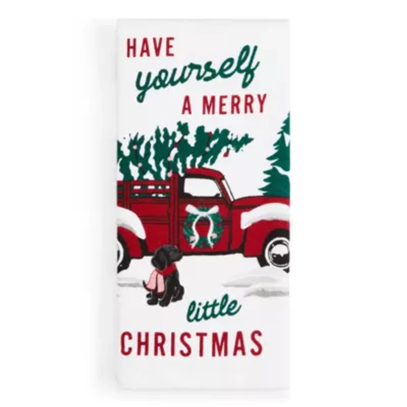 North Pole Trading Co. Red Truck 2-pc. Kitchen Towel Set