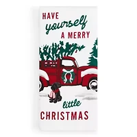 North Pole Trading Co. Red Truck 2-pc. Kitchen Towel Set