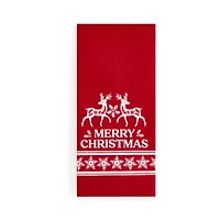North Pole Trading Co. Scandi Deer 2-pc. Kitchen Towel Set