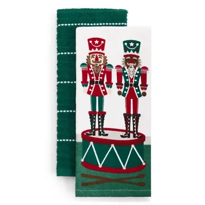 North Pole Trading Co. Nutcracker 2-pc. Kitchen Towel Set