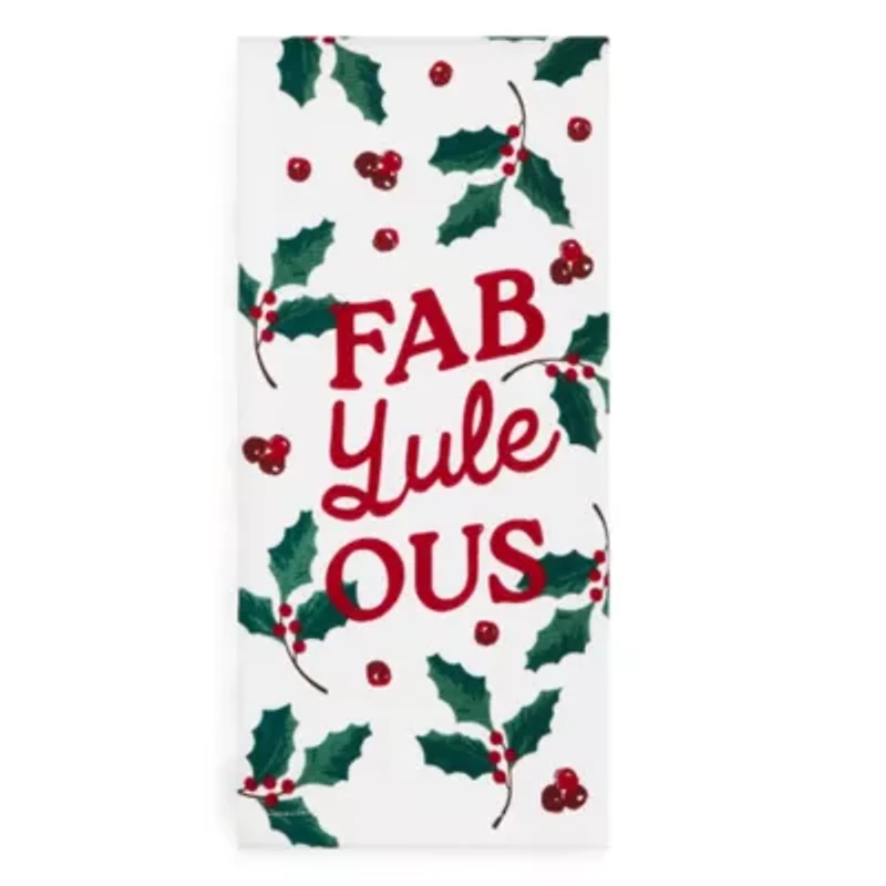 North Pole Trading Co. Holly Berry 2-pc. Kitchen Towel Set