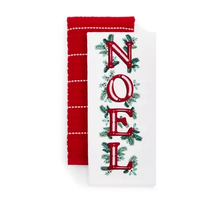 North Pole Trading Co. Noel 2-pc. Kitchen Towel Set
