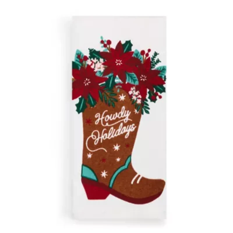 North Pole Trading Co. Howdy Holiday 2-pc. Kitchen Towel Set