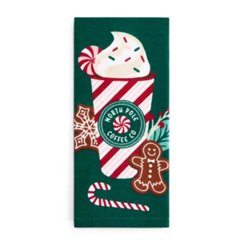 North Pole Trading Co. Peppermint 2-pc. Kitchen Towel Set