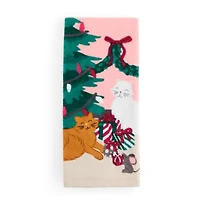 North Pole Trading Co. Christmas Cat 2-pc. Kitchen Towel Set