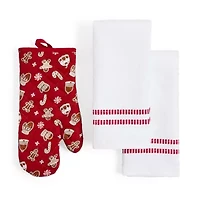North Pole Trading Co. Red Holiday Kitchen 6-pc. Towel Set