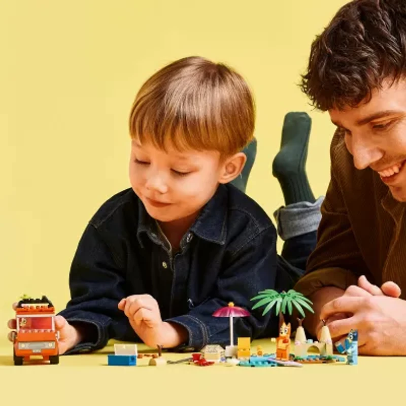 LEGO® Bluey's Beach and Family Car Trip 11202 Building Set (133 Pieces)