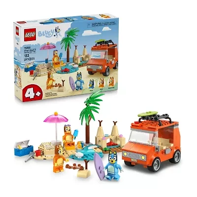 LEGO® Bluey's Beach and Family Car Trip 11202 Building Set (133 Pieces)
