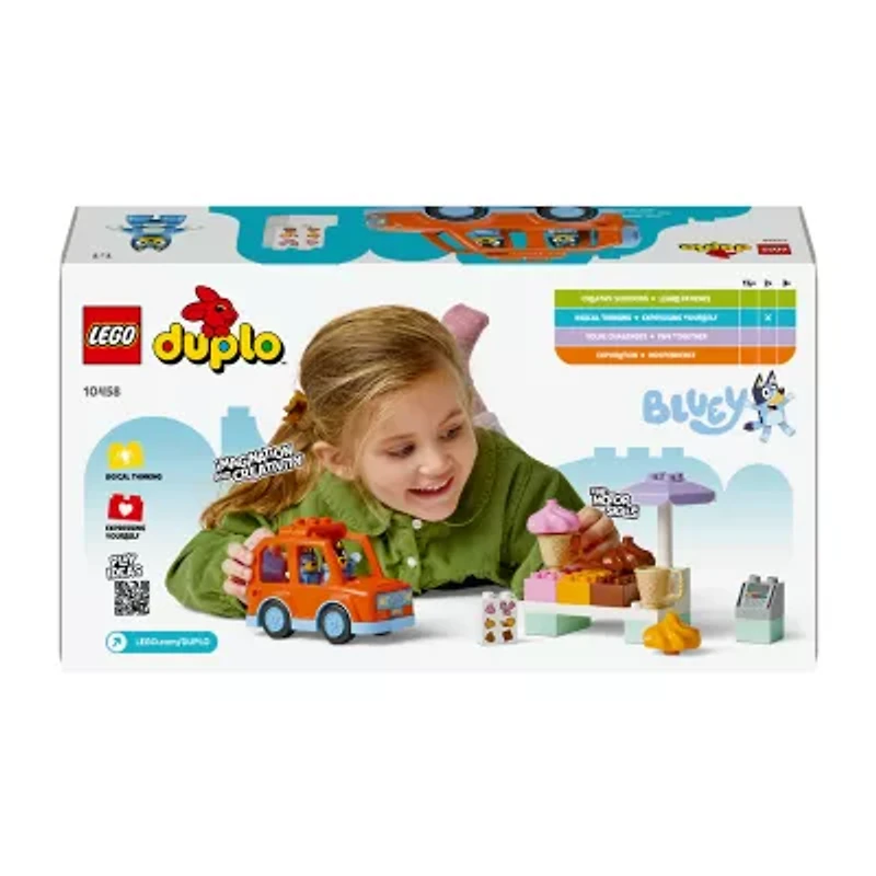 LEGO® DUPLO® Ice Cream Trip With Bluey 10458 Building Set (22 Pieces)