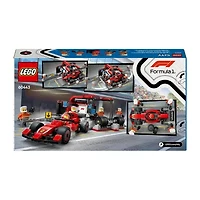 LEGO® F1® Pit Stop and Pit Crew with Ferrari Car 60443 Building Set (322 Pieces)