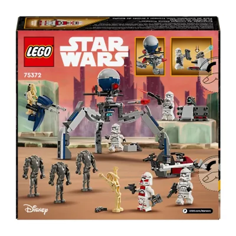 LEGO® Clone Trooper™ & Battle Droid™ Battle Pack 75372 Building Set (215 Pieces)