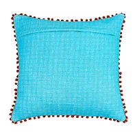 Vibhsa Vibhsa Holiday Reverie Christmas Hello Snow Pillow – 20"X20" Square Throw Pillow