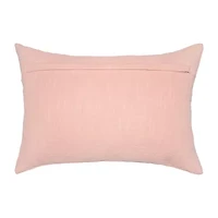 Vibhsa Vibhsa Christmas Holly Jolly Embroidered Pillow – 14"X20" Rectangular Throw Pillow