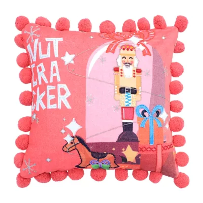 Vibhsa Vibhsa Christmas Nutcracker Gifts Pillow – 20"X20" Square Throw Pillow