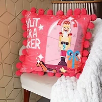 Vibhsa Vibhsa Christmas Nutcracker Gifts Pillow – 20"X20" Square Throw Pillow