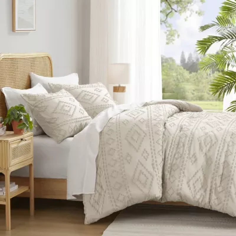 510 Design Gigi Geometric Tufted Lightweight Easy Care Comforter Set