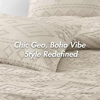 510 Design Gigi Geometric Tufted Lightweight Easy Care Comforter Set