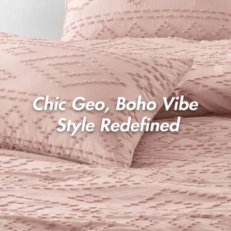 510 Design Gigi Geometric Tufted Lightweight Easy Care Comforter Set