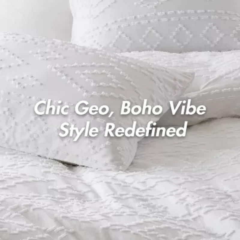 510 Design Gigi Geometric Tufted Lightweight Easy Care Comforter Set