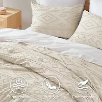 510 Design Gigi Geometric Tufted Lightweight Easy Care Comforter Set