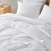 510 Design Gigi Geometric Tufted Lightweight Easy Care Comforter Set