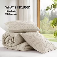 510 Design Gigi Geometric Tufted Lightweight Easy Care Comforter Set