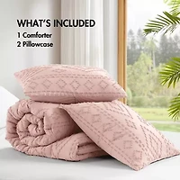 510 Design Gigi Geometric Tufted Lightweight Easy Care Comforter Set