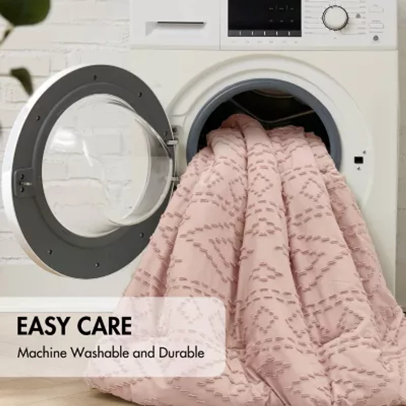 510 Design Gigi Geometric Tufted Lightweight Easy Care Comforter Set