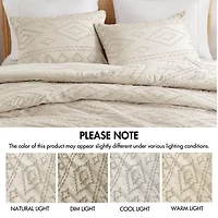 510 Design Gigi Geometric Tufted Lightweight Easy Care Comforter Set