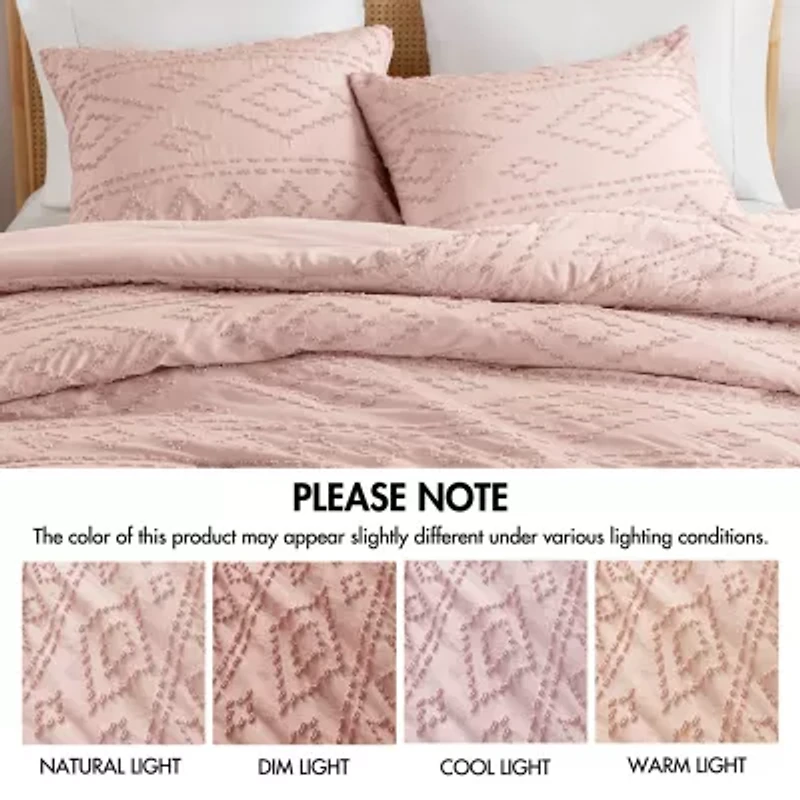 510 Design Gigi Geometric Tufted Lightweight Easy Care Comforter Set