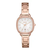 Relic® Corinne Womens Rose-Tone Stainless Steel Bracelet Watch ZR34305