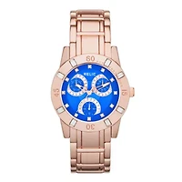 Relic® Beth Womens Crystal-Accent Rose-Tone Bracelet Sport Watch ZR15750