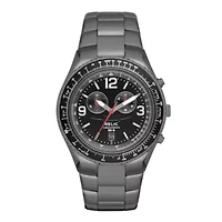 Relic® Thatcher Mens Gray Stainless Steel Chronograph Sport Watch ZR66077