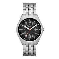Relic® Clayton Mens Military Silver-Tone Watch ZR12132