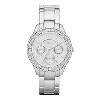 Relic® Sophia Womens Crystal-Accent Silver-Tone Bracelet Sport Watch ZR15739