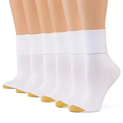 Gold Toe Womens 6 Pair Turncuff Socks