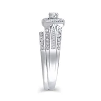 Womens 1/2 CT. T.W. Natural White Diamond 10K Gold Bridal Set