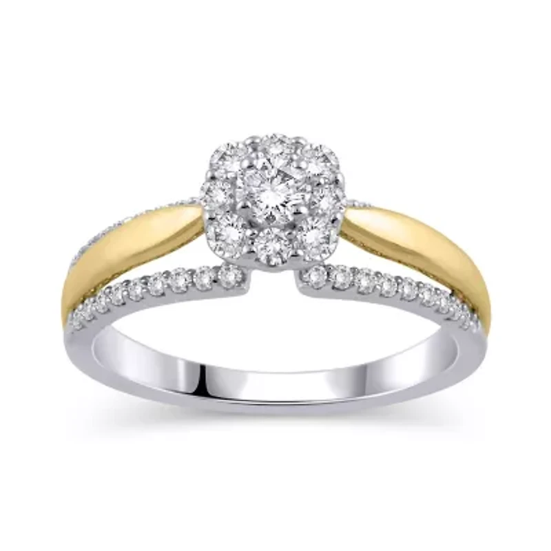 Womens / CT. T.W. Natural White Diamond 10K Gold Engagement Ring