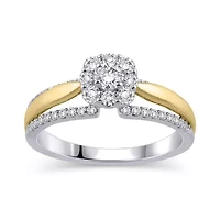 Womens / CT. T.W. Natural White Diamond 10K Gold Engagement Ring