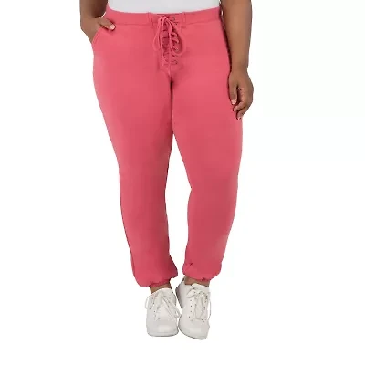 Poetic Justice Womens High Rise Over Belly Plus Drawstring Pant