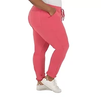 Poetic Justice Womens High Rise Over Belly Plus Drawstring Pant